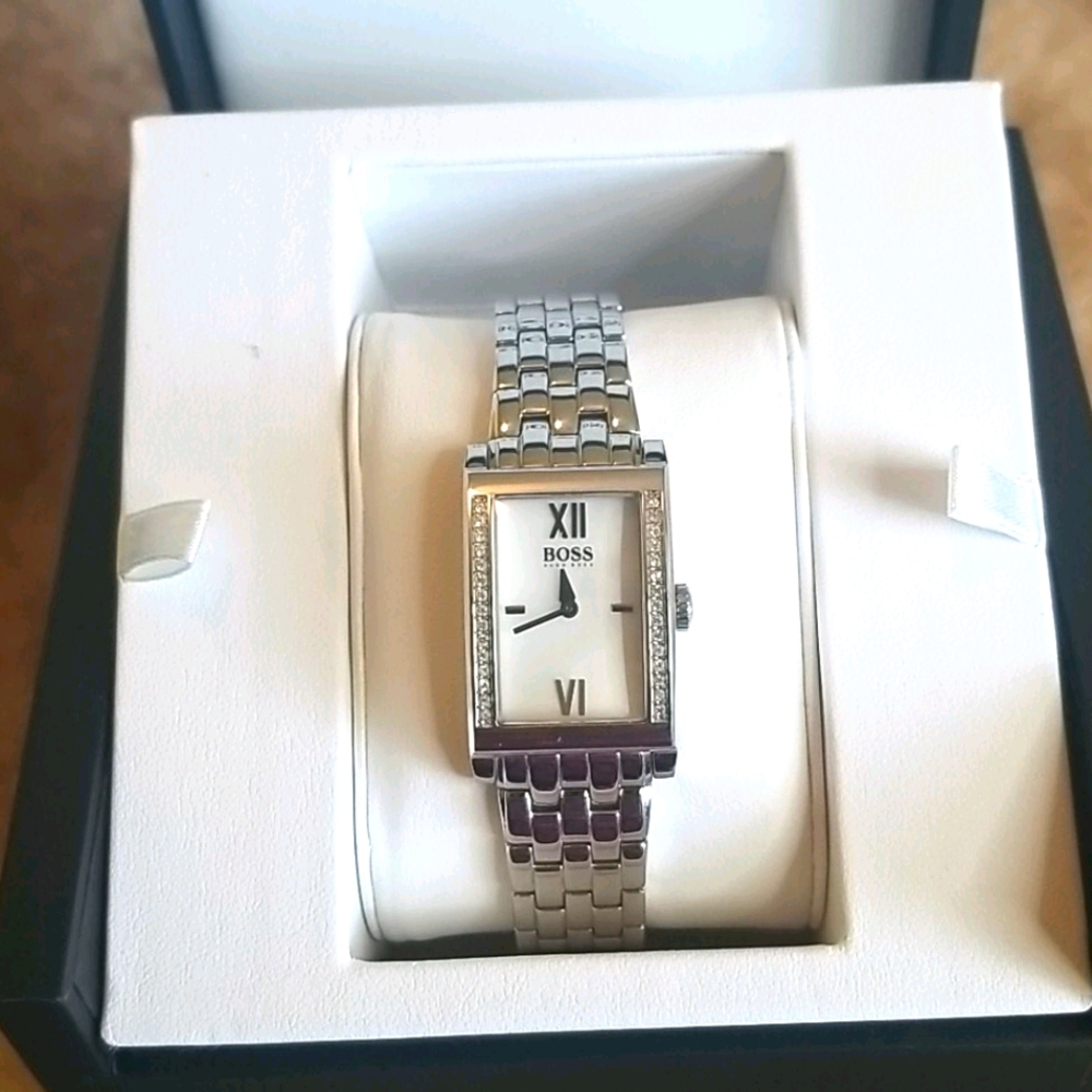 Hugo Boss Cocktail Ladies Bracelet Watch with Rhinestones